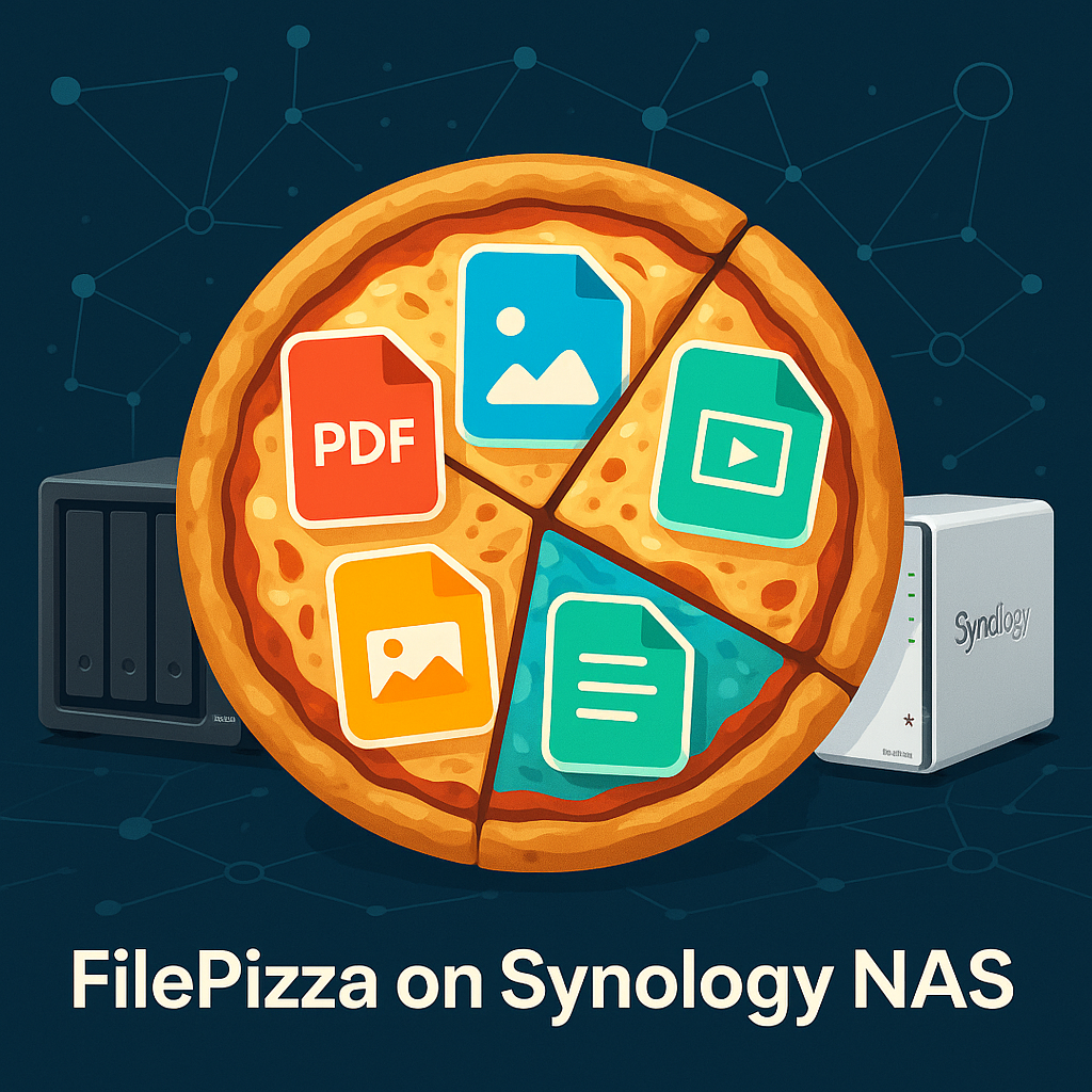 Running FilePizza with Docker on Synology NAS - Very Simple P2P File Sharing
