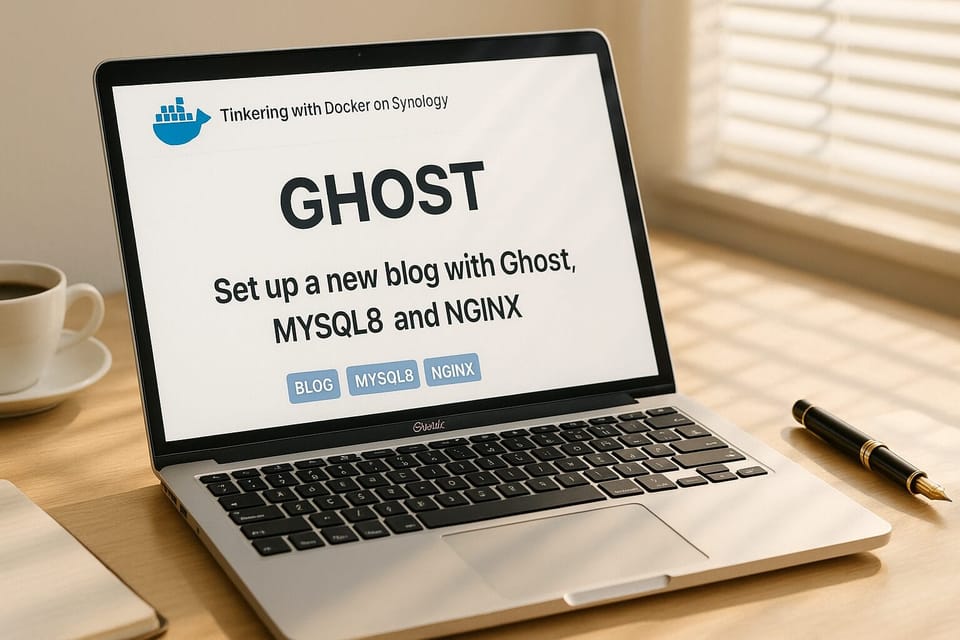 [Docker] Ghost + MySQL8 + NginX + Imagor on Synology NAS