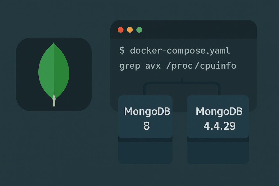 Installing MongoDB the Right Way: AVX Support and Version Compatibility (MongoDB 8 vs 4.4.29)
